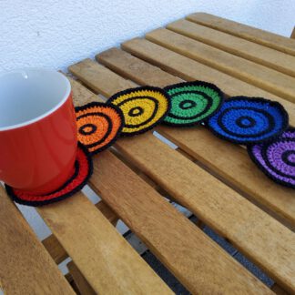 PDF crochet pattern - Ever increasing Circles coasters
