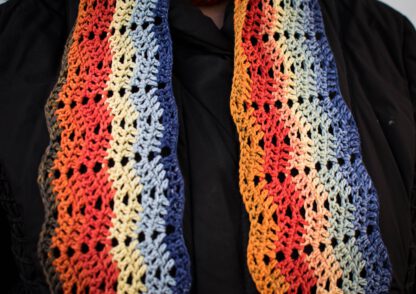 PDF crochet pattern - Waves at Sunset scarf - Image 4