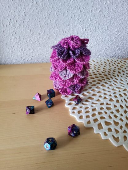 Dragon egg dice bag - bright purple - Image 4