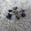 sodalite chip stitch markers for knitting, set of 6 - Image 3