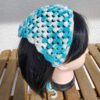 Bandana - white and teal - Image 2