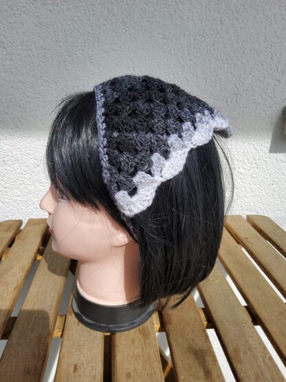 Bandana - black and white gradient