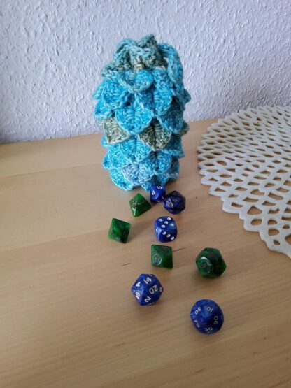 Dragon egg dice bag - beach colours - Image 4