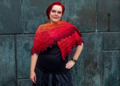 PDF knitting pattern - Fire Dragon shawl - Image 4