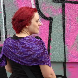 PDF knitting pattern - I love Arrows shawl