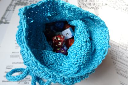 PDF knitting pattern - Pocket full of Dice pouch - Image 4