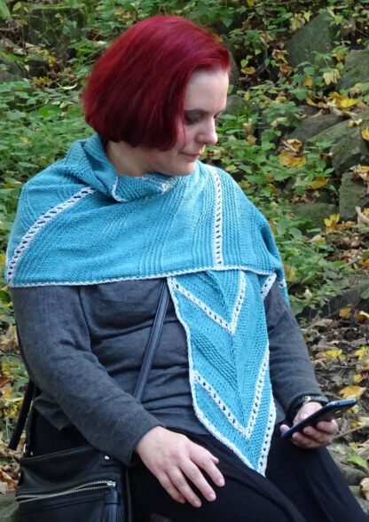 PDF knitting pattern - Hidden way Home shawl - Image 6