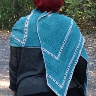 PDF knitting pattern - Hidden way Home shawl