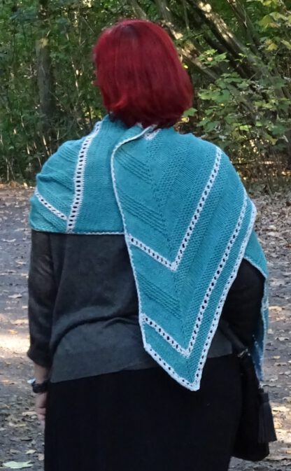 PDF knitting pattern - Hidden way Home shawl