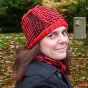 PDF knitting pattern - Opposites Attract hat