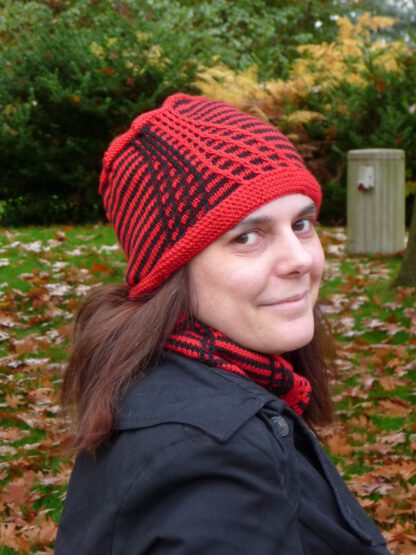 PDF knitting pattern - Opposites Attract hat