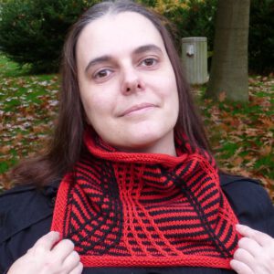 PDF knitting pattern - Opposites Attract cowl