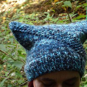 PDF knitting pattern - Diagonally hat