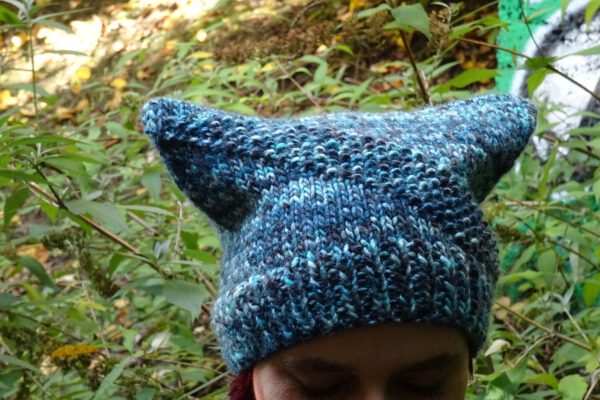 PDF knitting pattern - Diagonally hat
