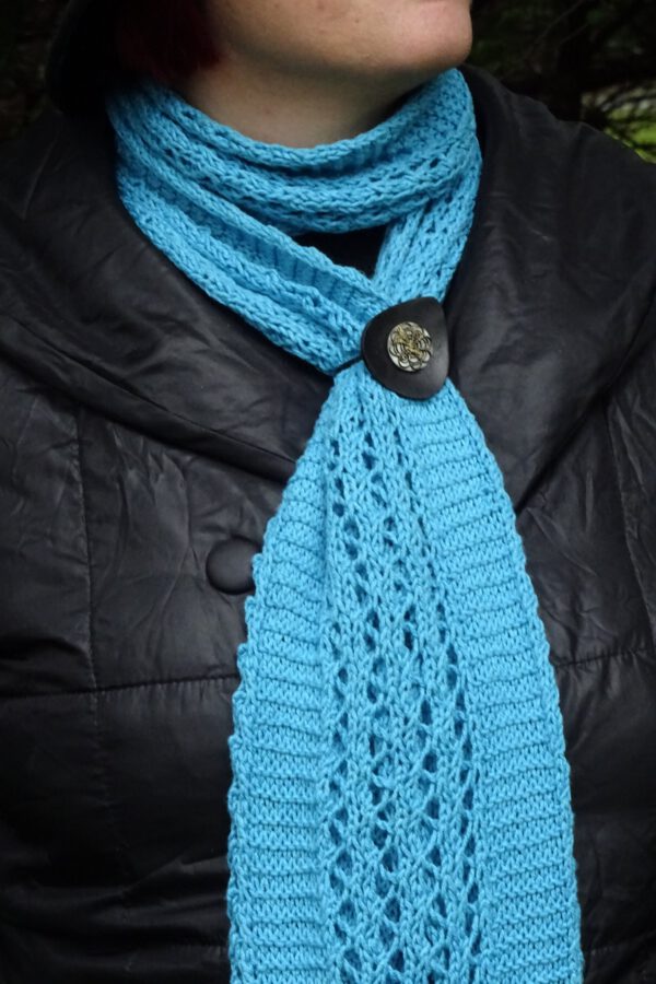 PDF knitting pattern - Down the Rabbit hole scarf