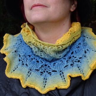 PDF knitting pattern - Helios Dragon cowl