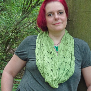 PDF knitting pattern - Forest Dragon cowl