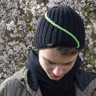 PDF knitting pattern - Against the Current hat