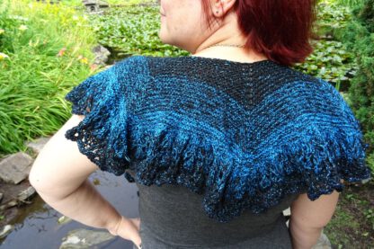 PDF knitting pattern - Water Dragon wrap