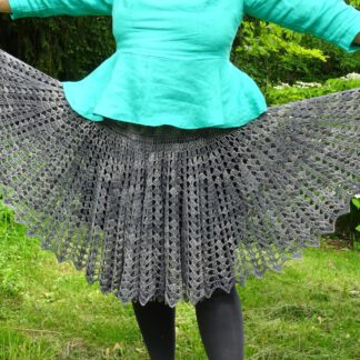 PDF crochet pattern - Dark Princess skirt