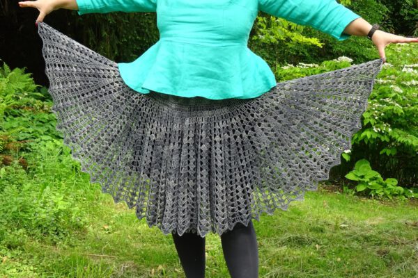 PDF crochet pattern - Dark Princess skirt