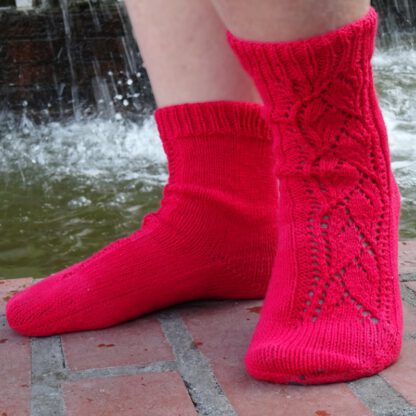 PDF knitting pattern - Breathing Fire socks - Image 2