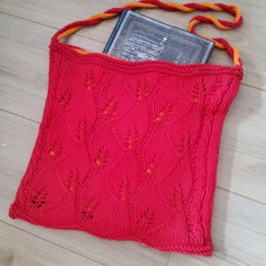 PDF knitting pattern - Phoenix Feathers bag