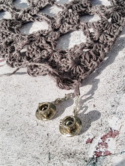 tea cup stitch markers for crochet, set of 2 - Image 2