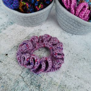 purple scrunchie