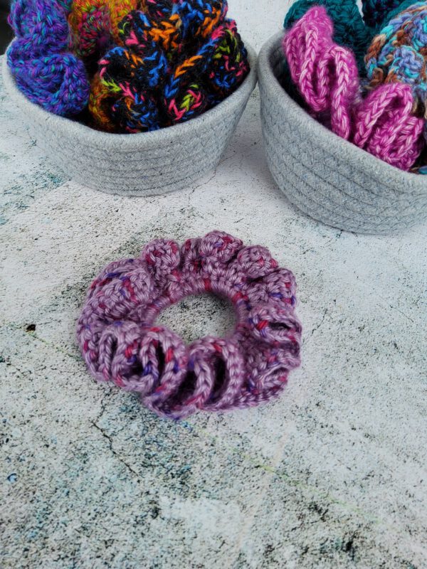 purple scrunchie