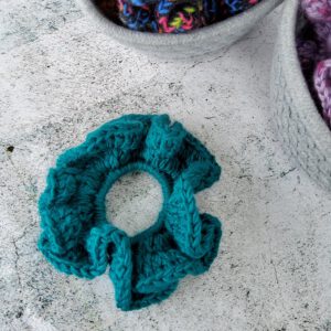 green scrunchie