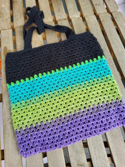 Tote bag - neon and black - Image 4