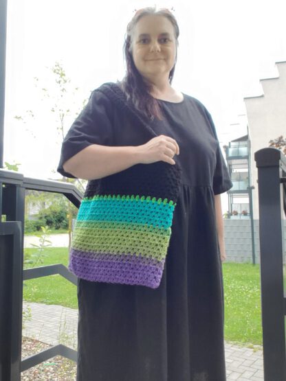 Tote bag - neon and black - Image 2