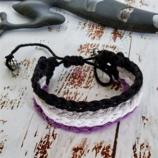 Asexual Pride bracelet
