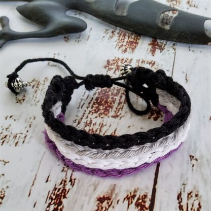 Asexual Pride bracelet