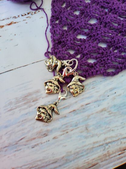 Witch stitch markers for crochet, set of 4 - Image 2