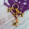 Bee stitch markers for crochet, set of 4 - Image 3