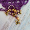 Bee stitch markers for crochet, set of 4 - Image 2