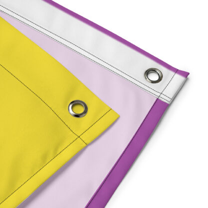 Brave Flag - deconstructed nonbinary flag, enby pride - Image 4
