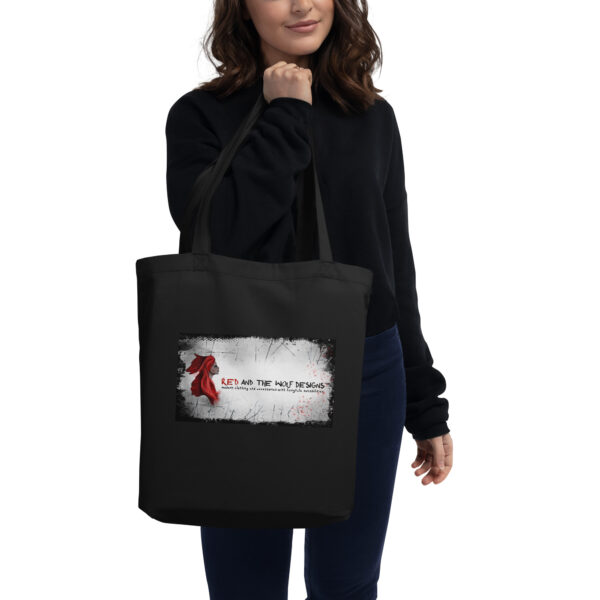 Red and the Wolf Designs banner Eco Tote Bag