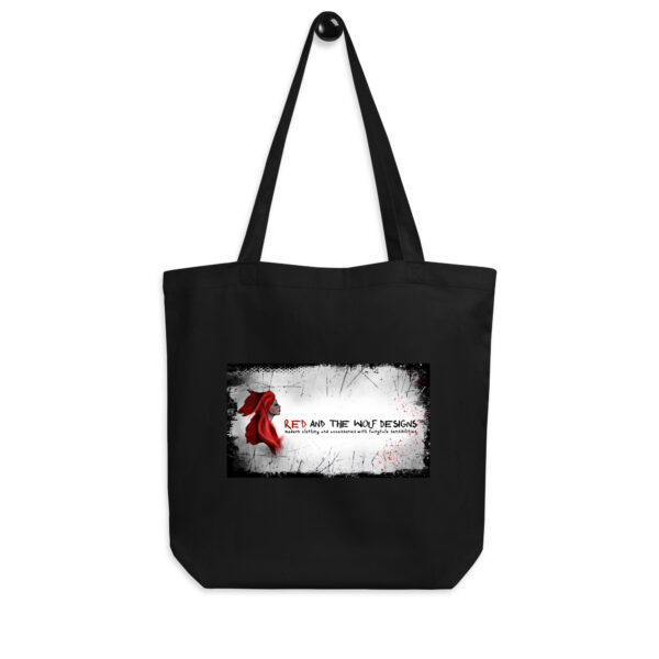 Red and the Wolf Designs banner Eco Tote Bag - Image 3