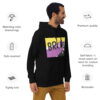 Brave Unisex Hoodie - deconstructed non-binary flag, enby pride - Image 2