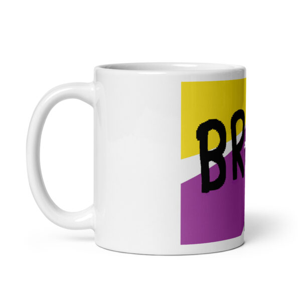 Brave mug - deconstructed nobinary flag, enby pride - Image 3