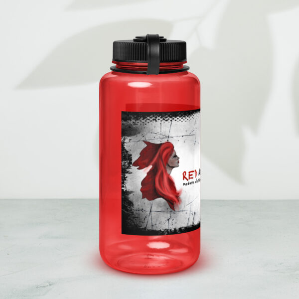 Red and the Wolf Designs banner water bottle - Image 4