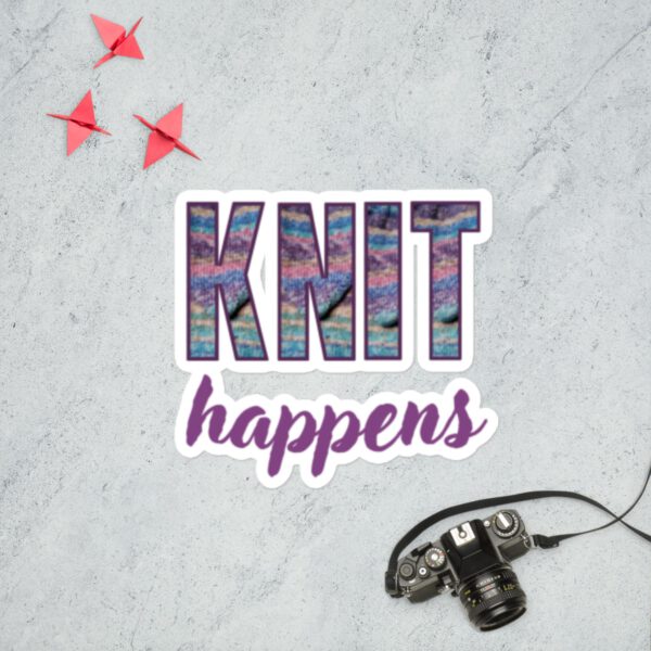 Knit happens- Bubble-free stickers - Image 2