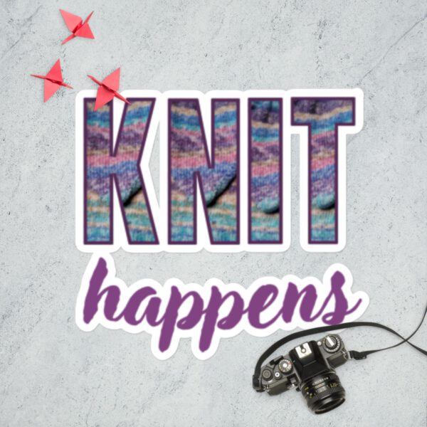 Knit happens- Bubble-free stickers - Image 3