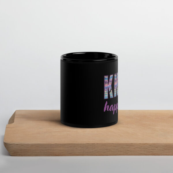 Knit Happens- Black Glossy Mug - Image 2