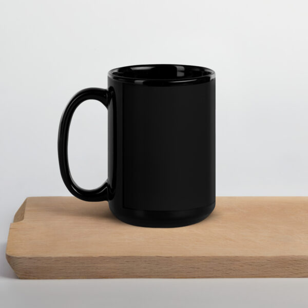 Knit Happens- Black Glossy Mug - Image 5