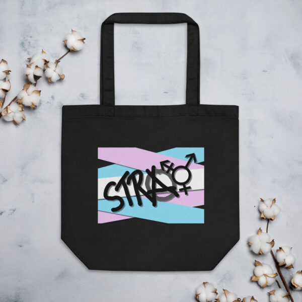 Stray - deconstructed trans flag Eco Tote Bag - Image 4