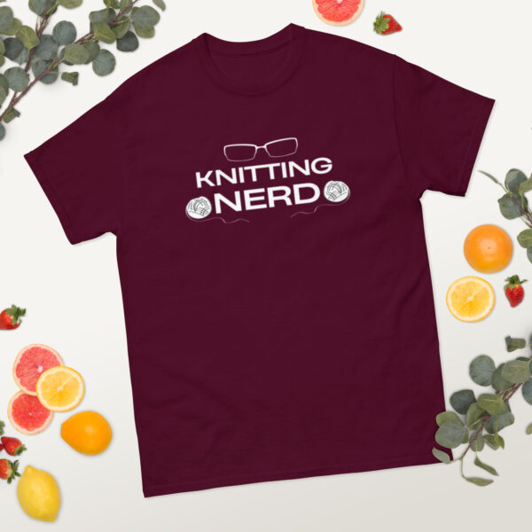 Knitting Nerd - Unisex classic tee - Image 4